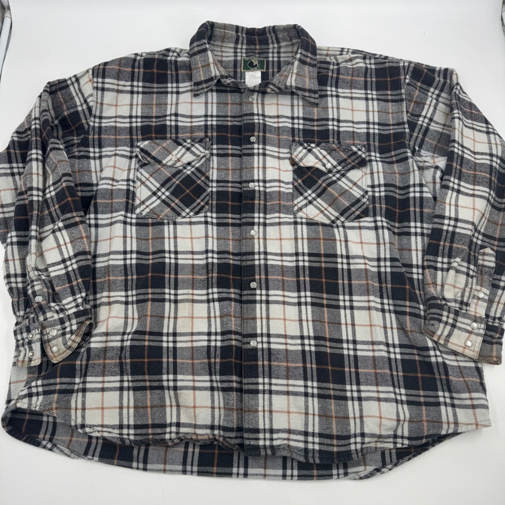 Berne Apparel Mens Plaid Flannel Shirt Jacket Long Sleeve Button Up Top‎ 3XL